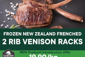 Frozen Venison Frenched Racks (2 Rib)